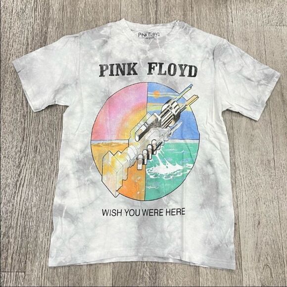 𝅺Pink Floyd Wish You Were Here Tie Dye Graphic T-Shirt - Picture 1 of 2